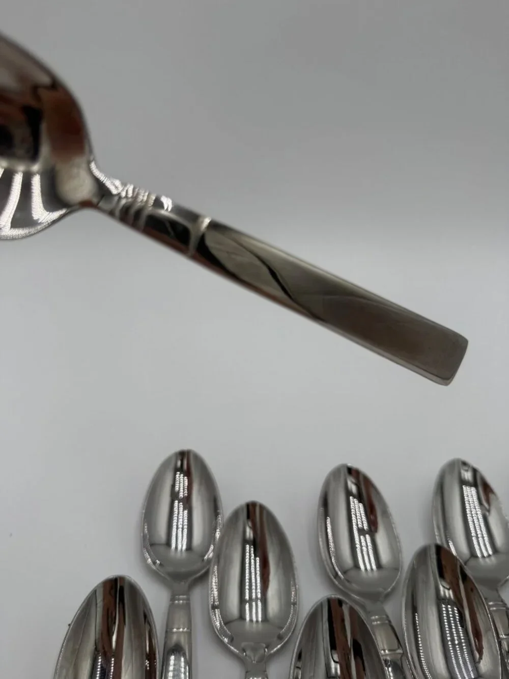Wallace 18/10 Stainless Steel Flatware Set 10 Spoons  7 1/4